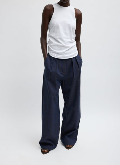 Tibi Shirred Back Tank