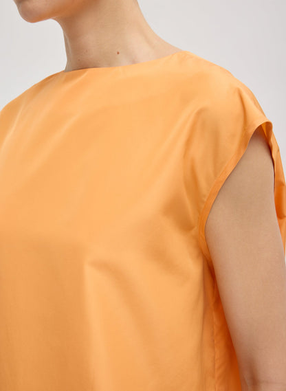 Tibi Summer Nylon Sleeveless Cocoon Top