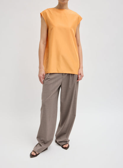 Tibi Summer Nylon Sleeveless Cocoon Top