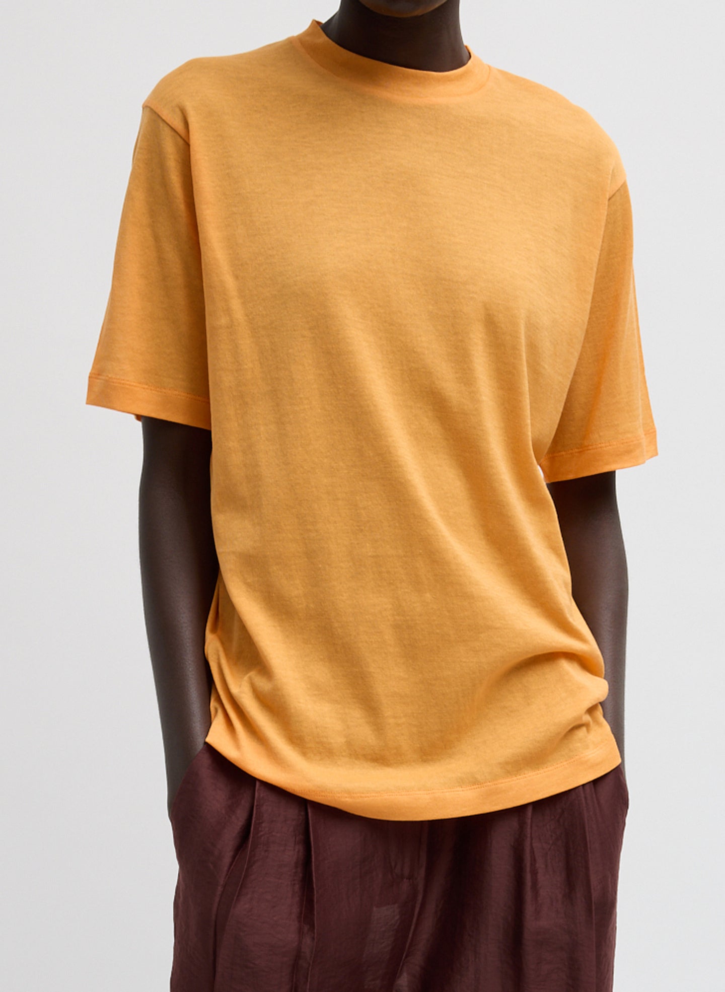 Tibi Sheer Crepe Knit Mock Unisex T-Shirt