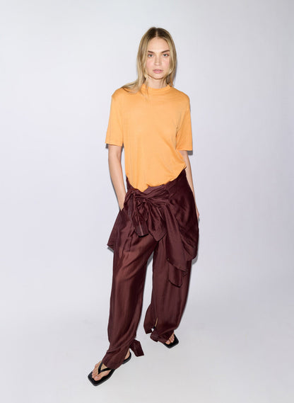 Tibi Sheer Crepe Knit Mock Unisex T-Shirt