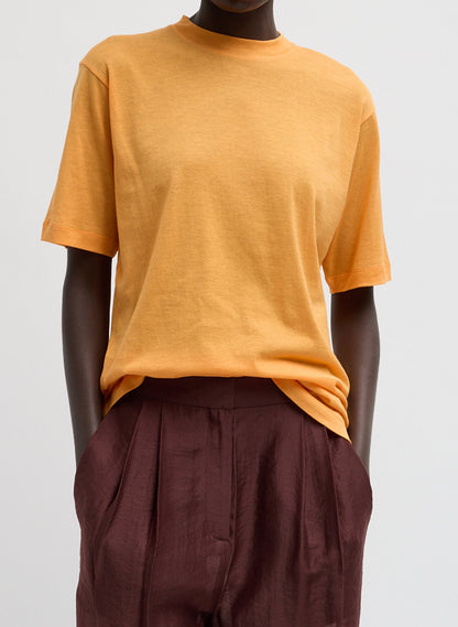 Tibi Sheer Crepe Knit Mock Unisex T-Shirt