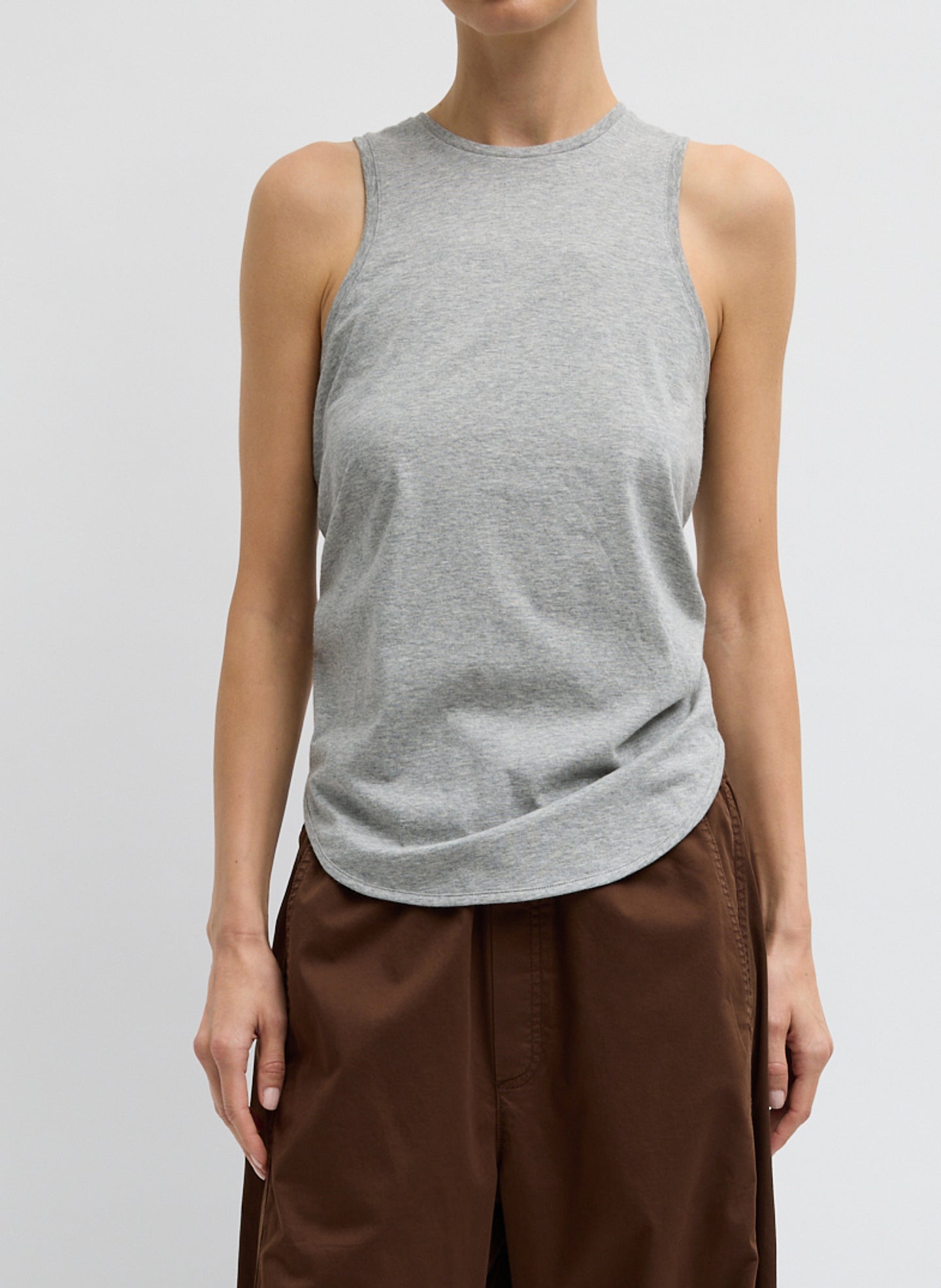 Tibi Shirred Back Tank