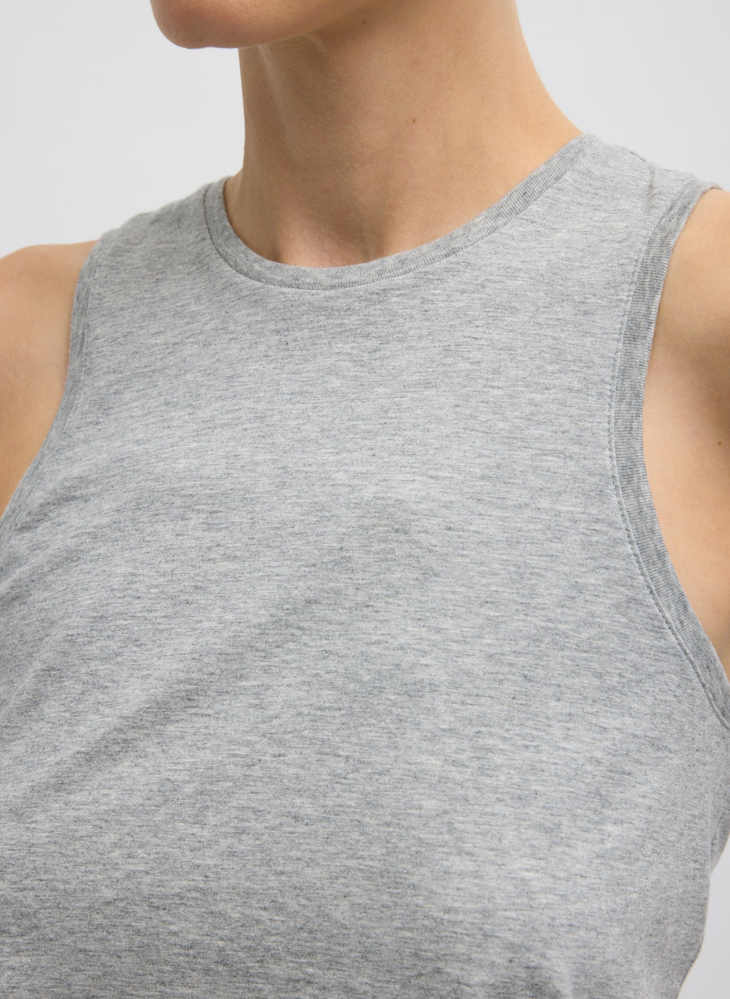 Tibi Shirred Back Tank