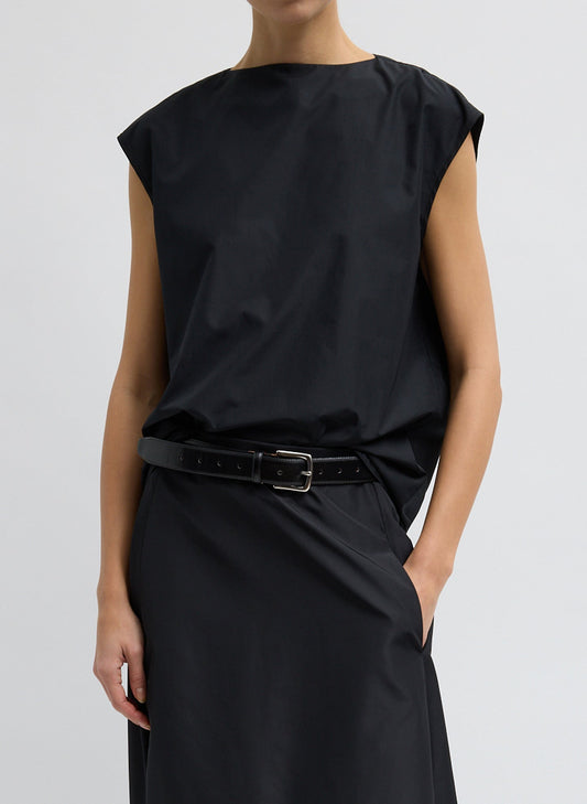Tibi Summer Nylon Sleeveless Cocoon Top