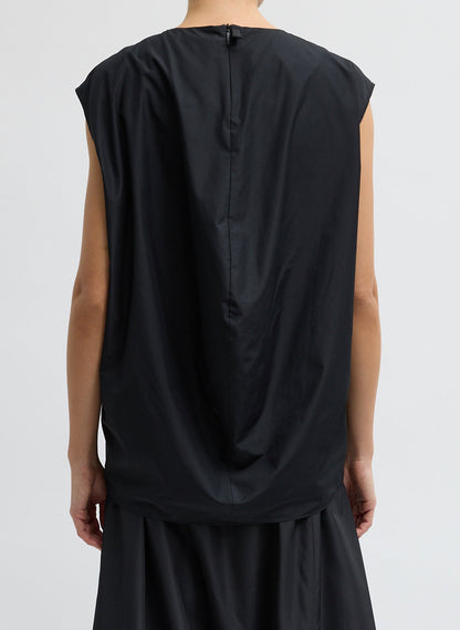 Tibi Summer Nylon Sleeveless Cocoon Top