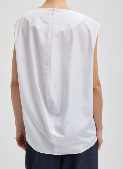 Tibi Summer Nylon Sleeveless Cocoon Top