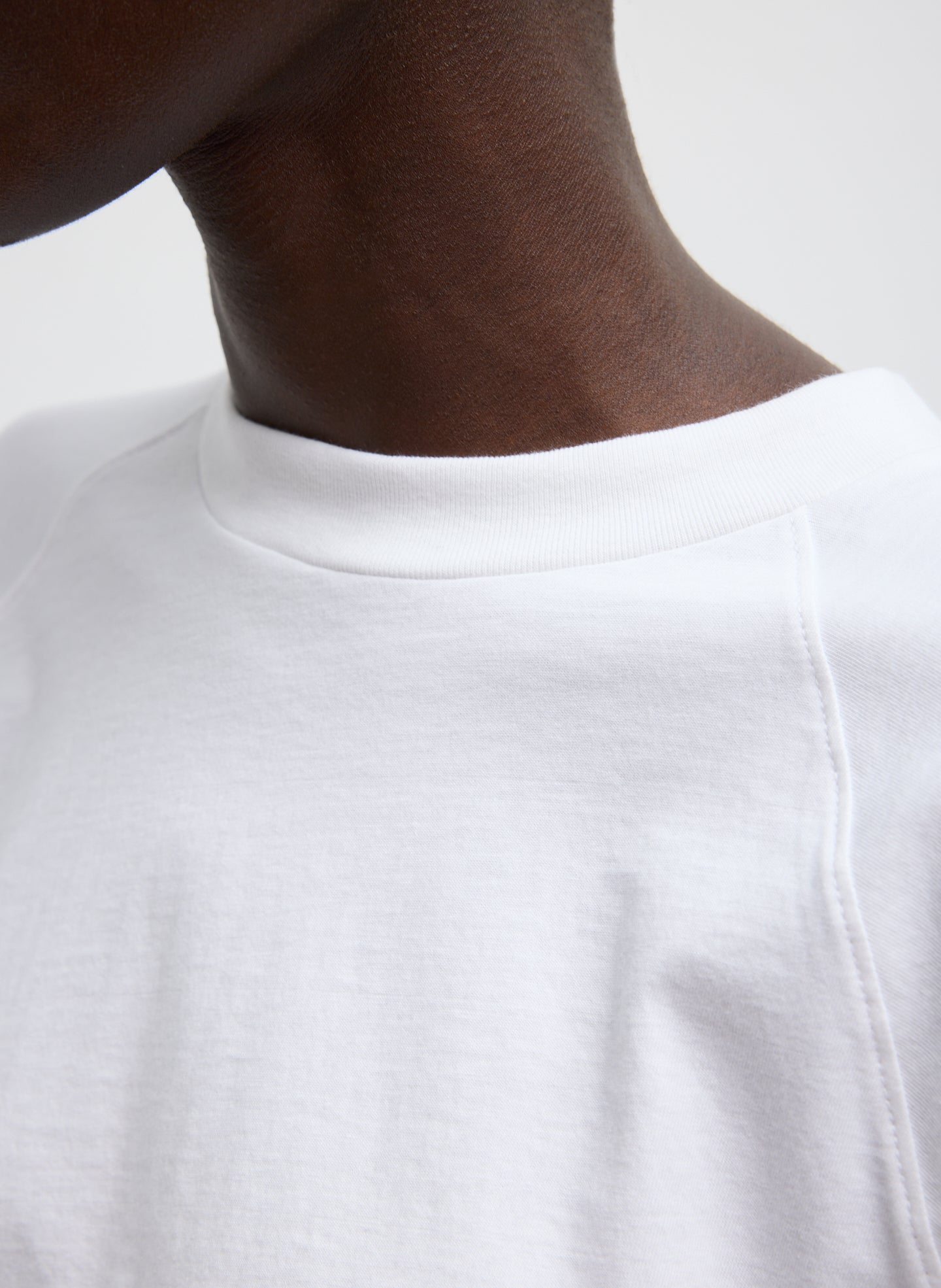 Tibi Short Sleeve T-Shirt With Shirred Back