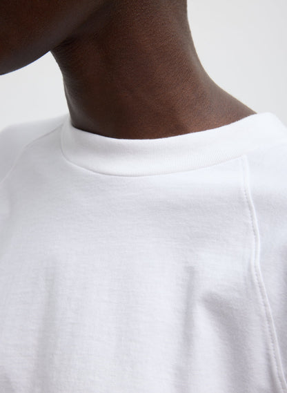 Tibi Short Sleeve T-Shirt With Shirred Back