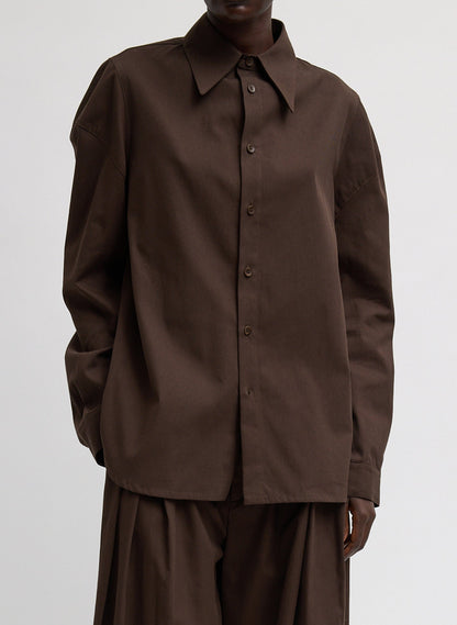 Tibi Luxe Spring Twill Hinged Shirt
