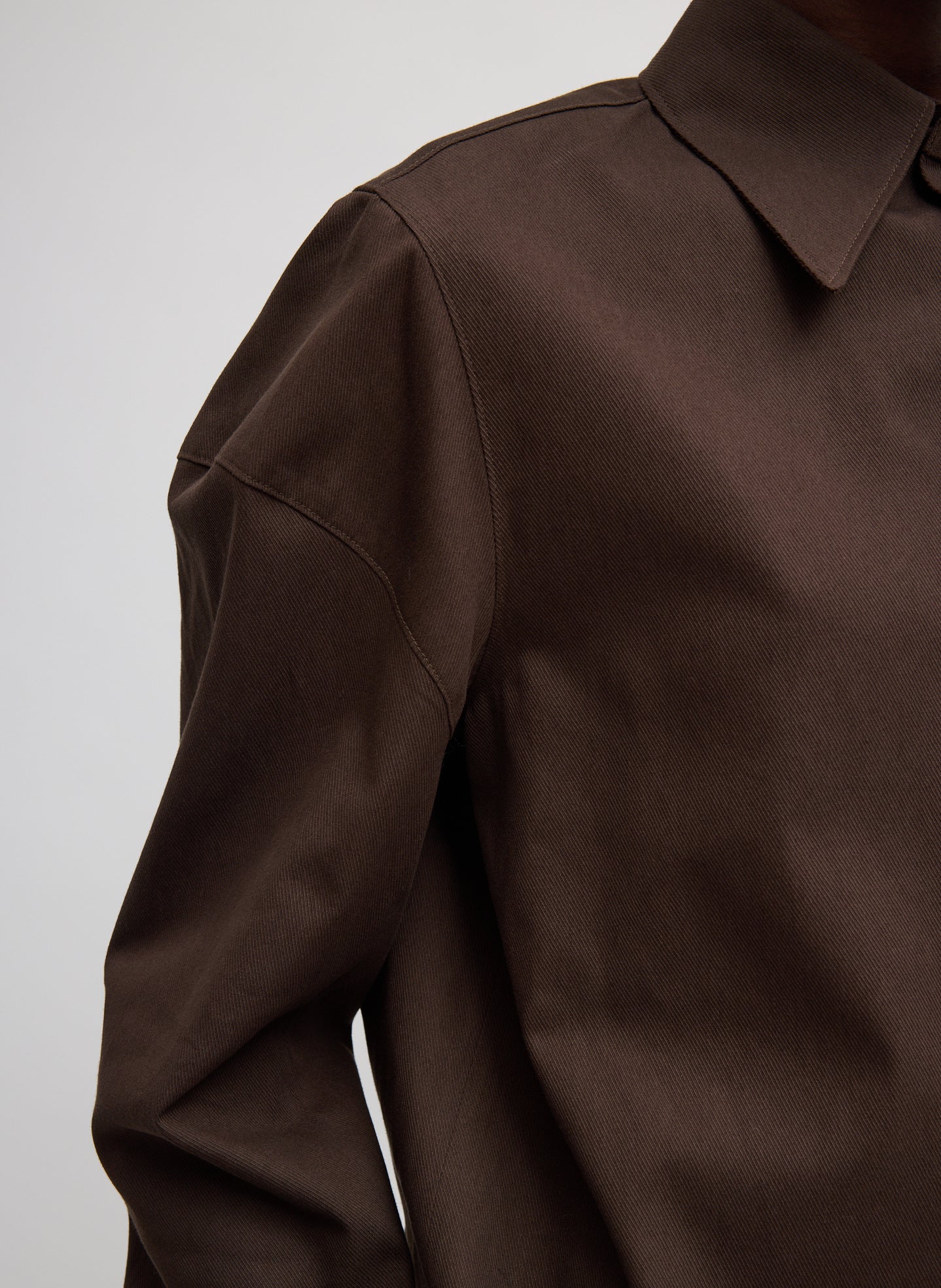 Tibi Luxe Spring Twill Hinged Shirt