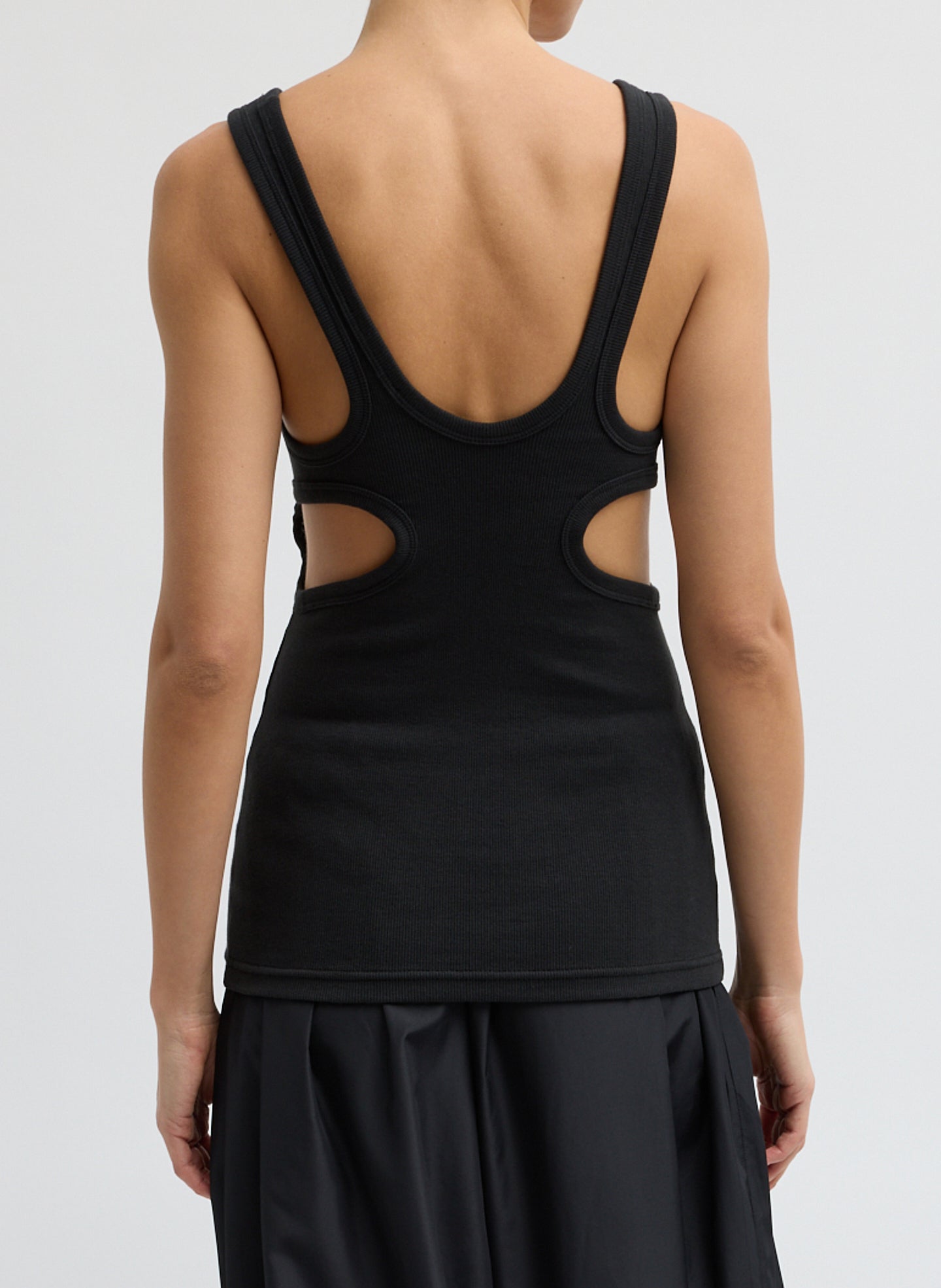 Tibi Ribbed Racerback Tank
