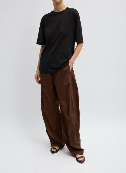 Tibi Sheer Crepe Knit Mock Unisex T-Shirt