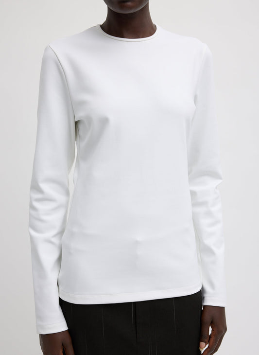 Tibi Compact Ultra Stretch Cut Out Back Top