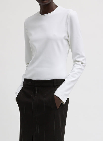 Tibi Compact Ultra Stretch Cut Out Back Top