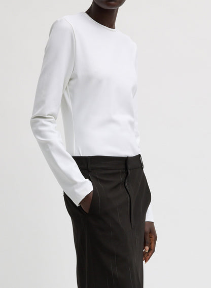 Tibi Compact Ultra Stretch Cut Out Back Top
