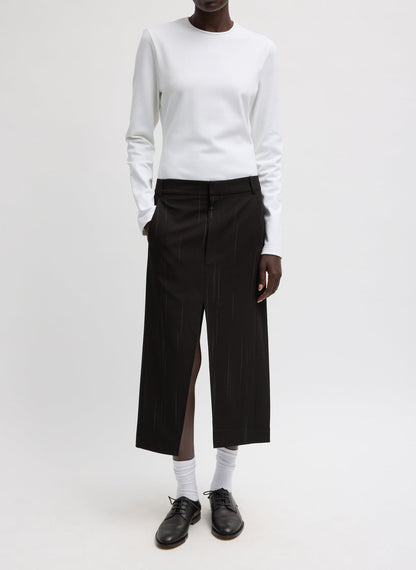 Tibi Compact Ultra Stretch Cut Out Back Top