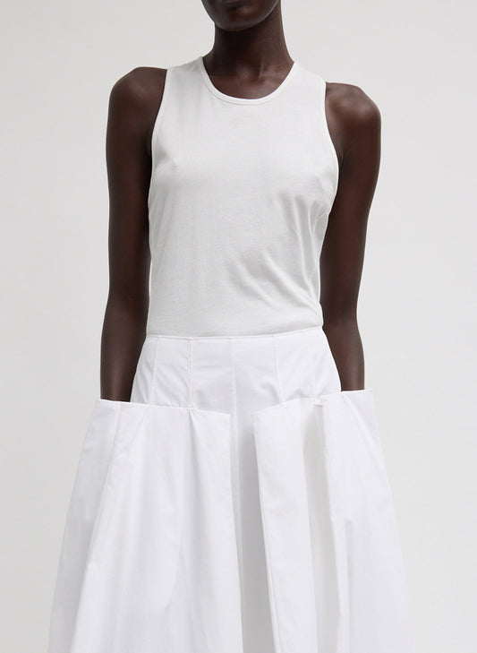 Tibi Crewneck Racerback Bodysuit