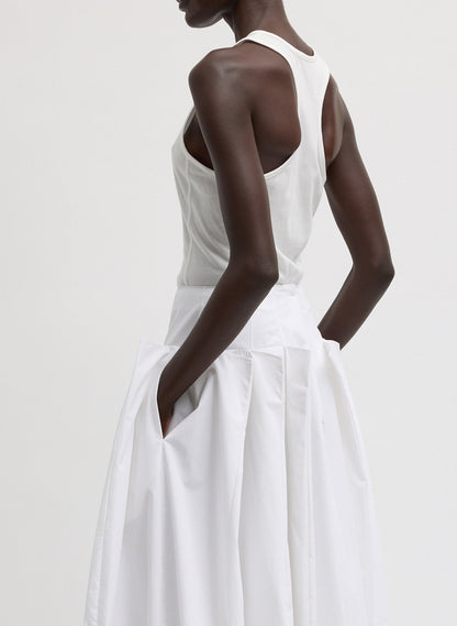Tibi Crewneck Racerback Bodysuit