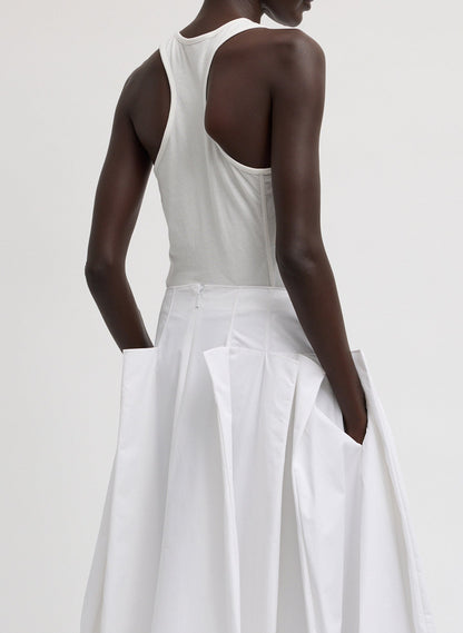 Tibi Crewneck Racerback Bodysuit