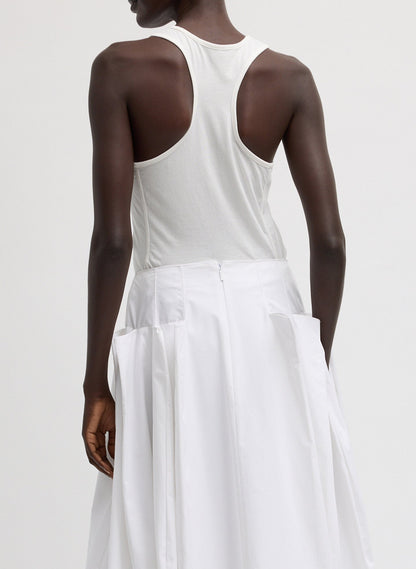 Tibi Crewneck Racerback Bodysuit