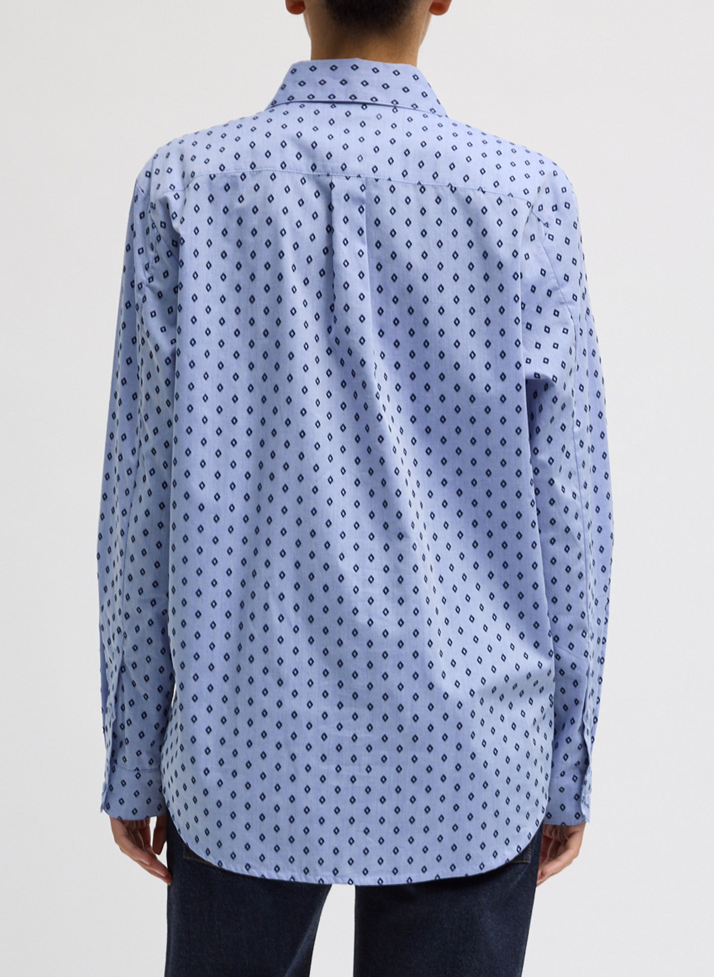 Tibi Flocked Oxford Classic Men's Shirt