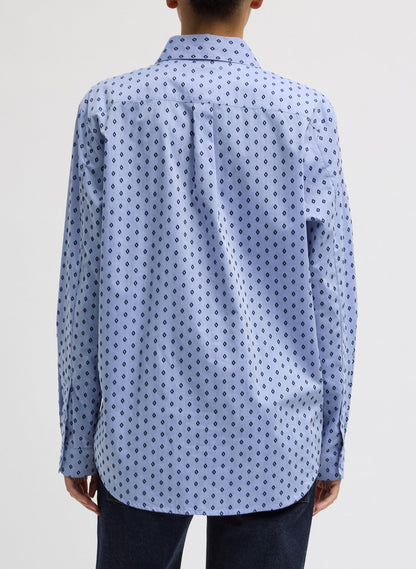 Tibi Flocked Oxford Classic Men's Shirt