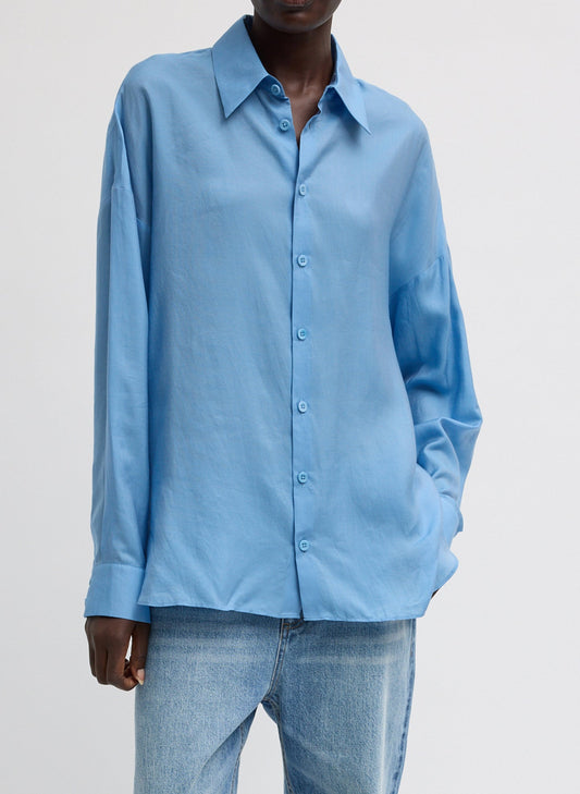 Tibi Ultra Light Silk Tencel Oversized Shirt