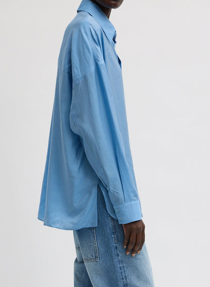 Tibi Ultra Light Silk Tencel Oversized Shirt