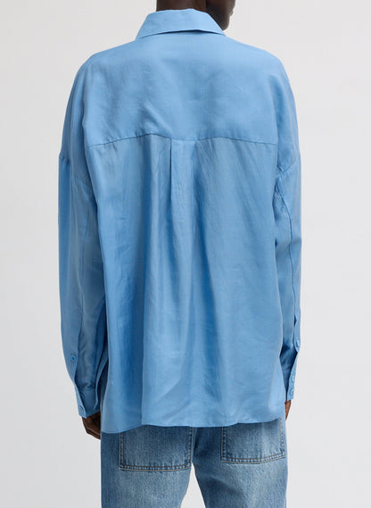 Tibi Ultra Light Silk Tencel Oversized Shirt