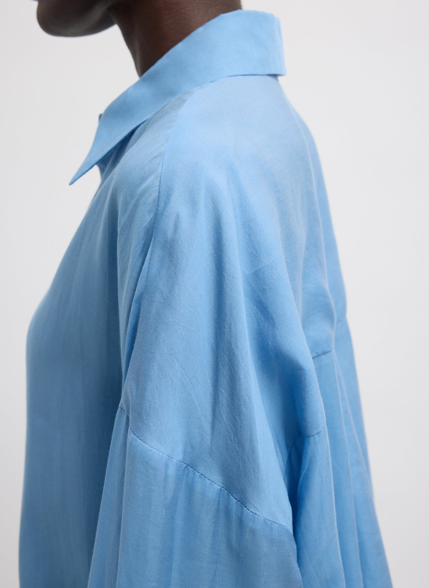 Tibi Ultra Light Silk Tencel Oversized Shirt
