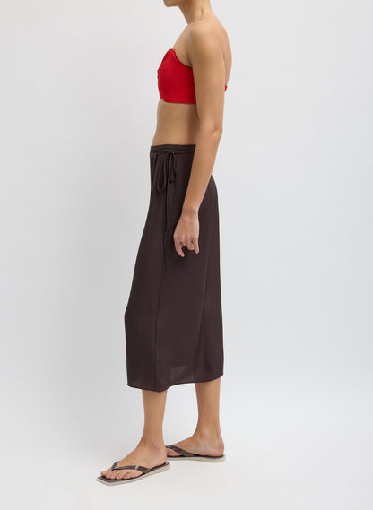Tibi Summer Slip Wrap Skirt