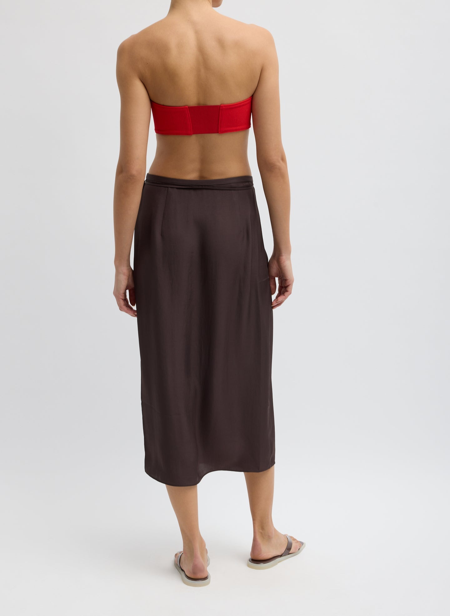 Tibi Summer Slip Wrap Skirt