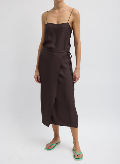 Tibi Summer Slip Wrap Skirt