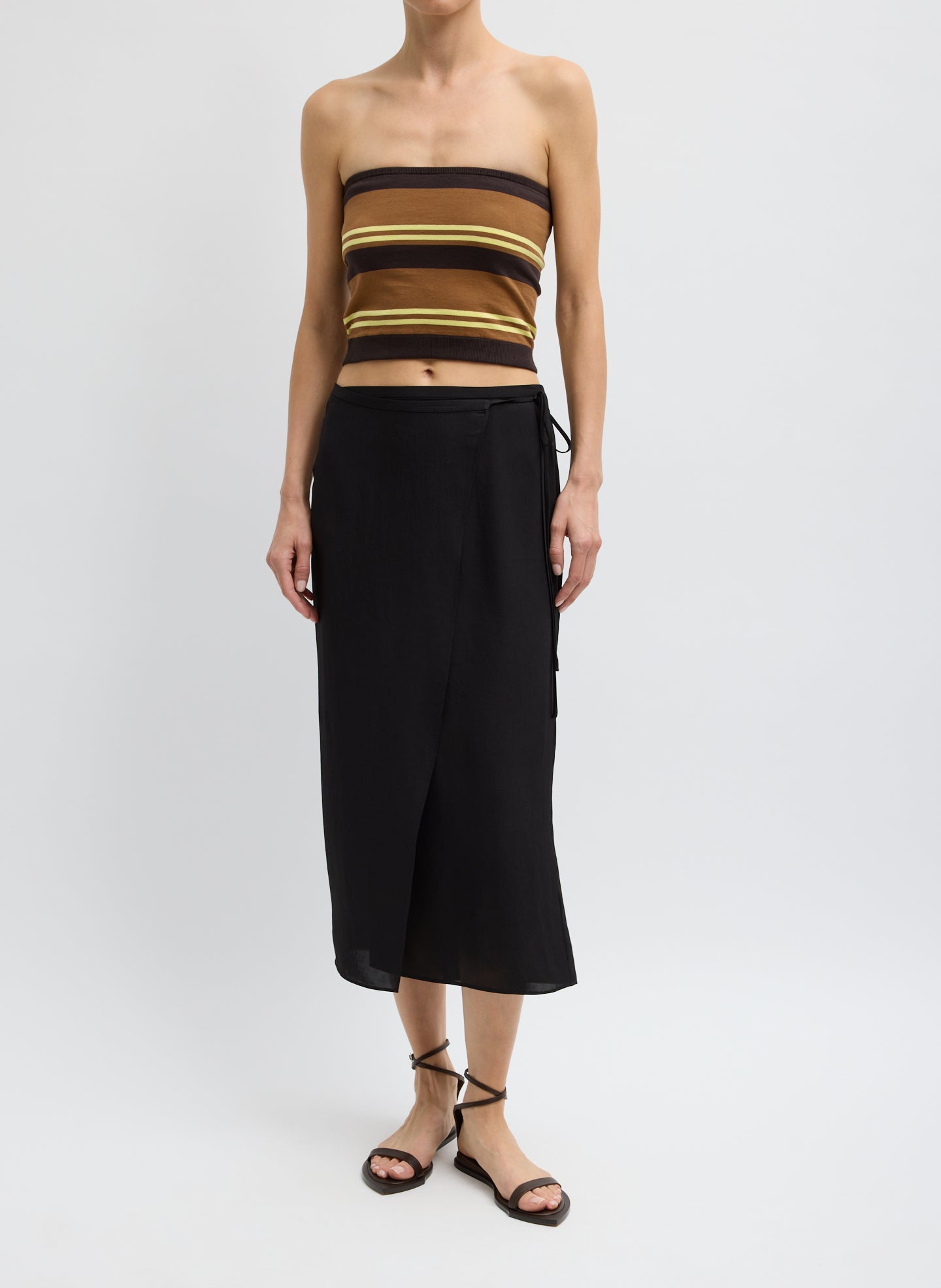 Tibi Summer Slip Wrap Skirt