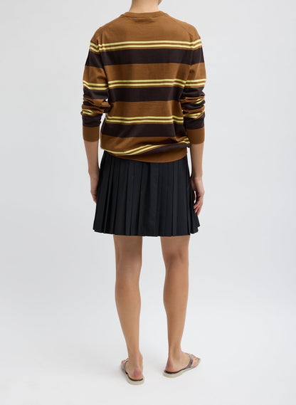 Tibi Summer Nylon Pull On Mini Skirt