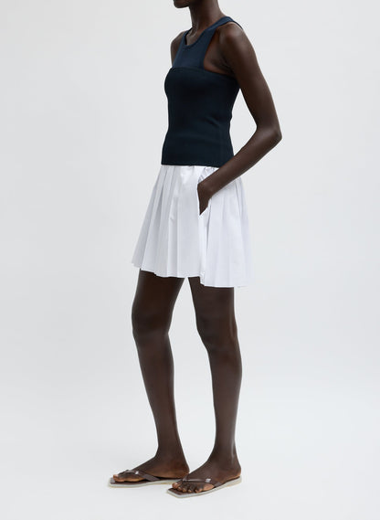 Tibi Summer Nylon Pull On Mini Skirt