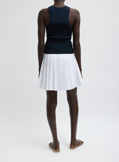 Tibi Summer Nylon Pull On Mini Skirt