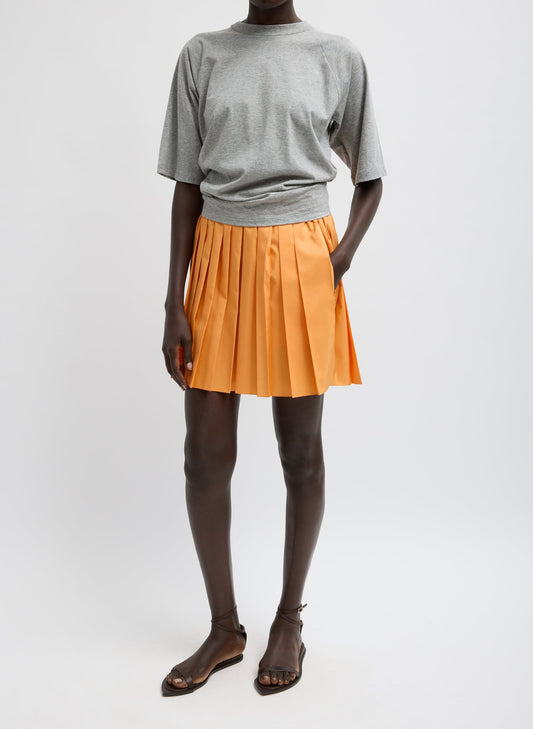 Tibi Summer Nylon Pull On Mini Skirt