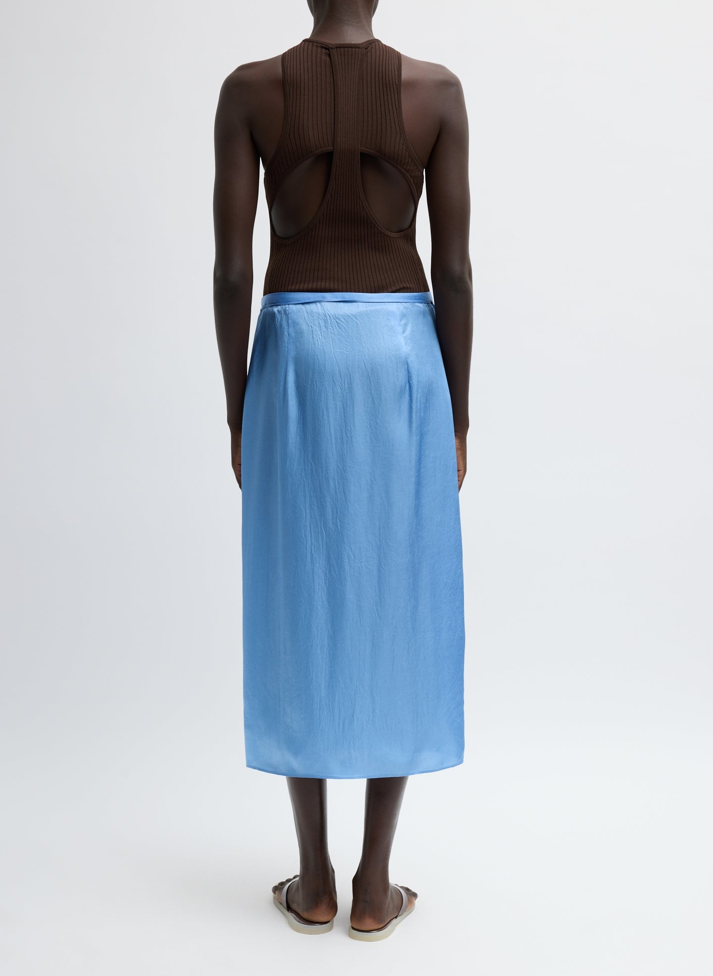 Tibi Summer Slip Wrap Skirt