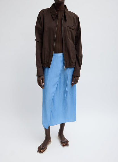 Tibi Summer Slip Wrap Skirt