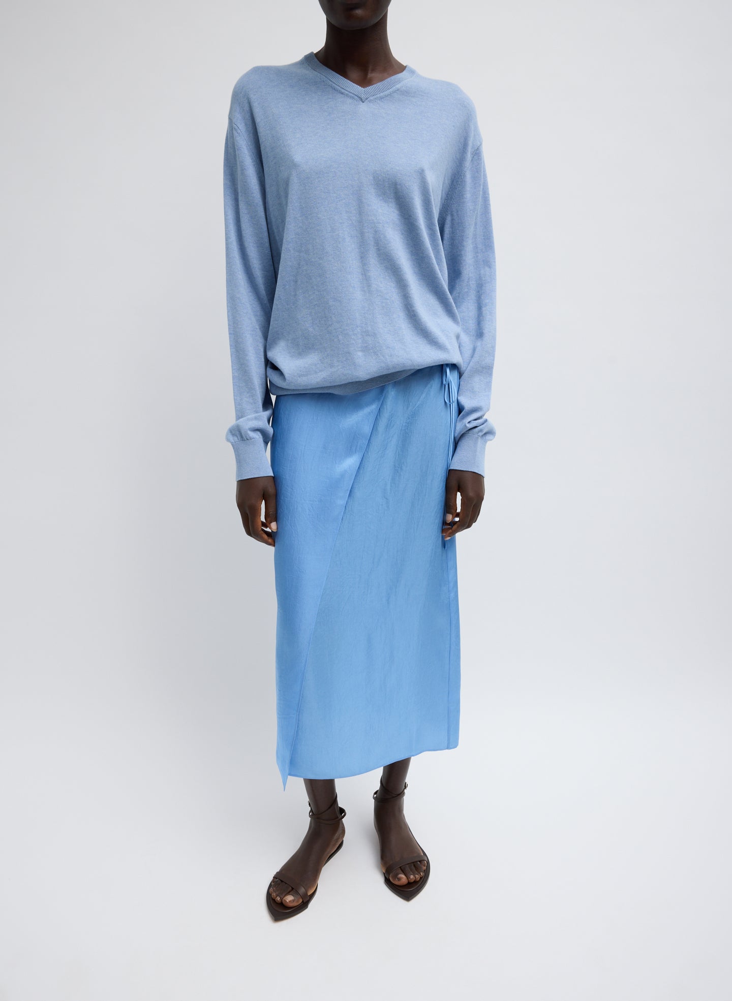 Tibi Summer Slip Wrap Skirt