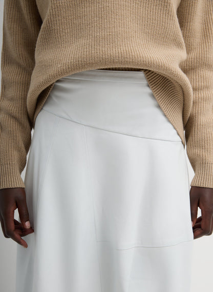 Tibi Leather Asymmetrical Balloon Skirt