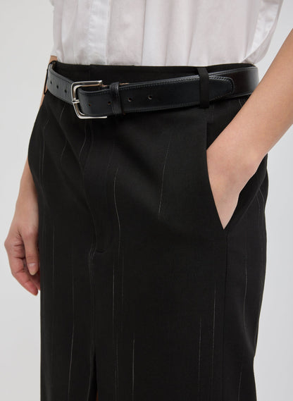 Tibi Viscose Suiting Midi Trouser Skirt