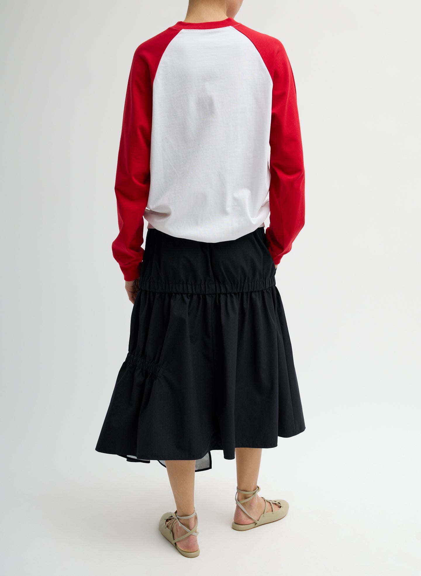 Tibi Tech Suiting Asymmetrical Skirt