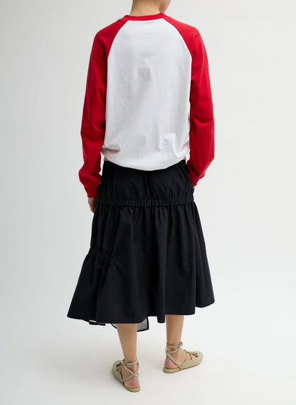Tibi Tech Suiting Asymmetrical Skirt
