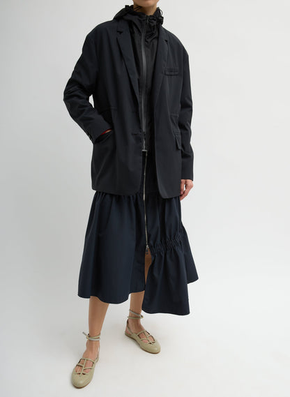 Tibi Tech Suiting Asymmetrical Skirt