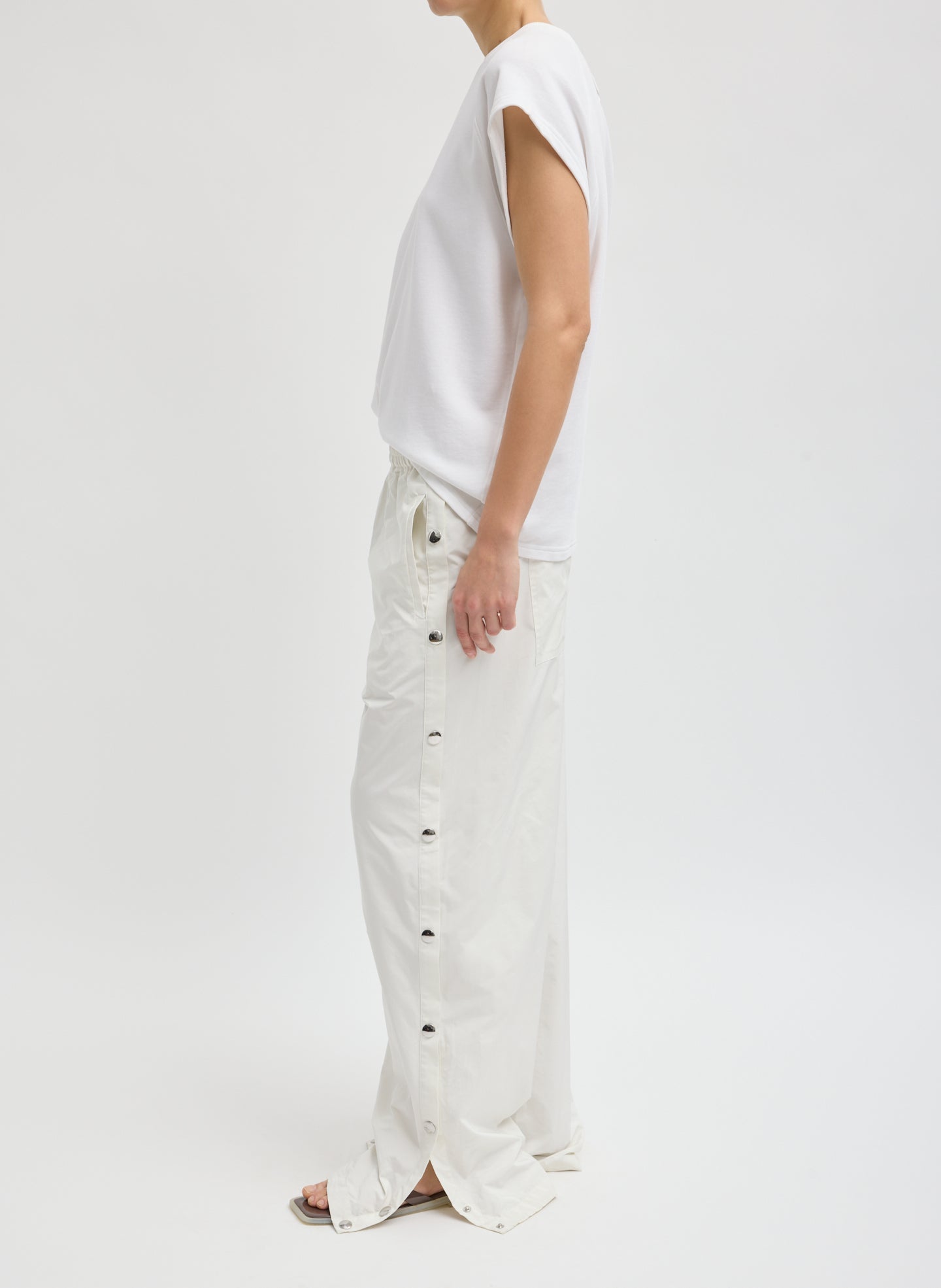 Tibi Nylon Snap Jogger