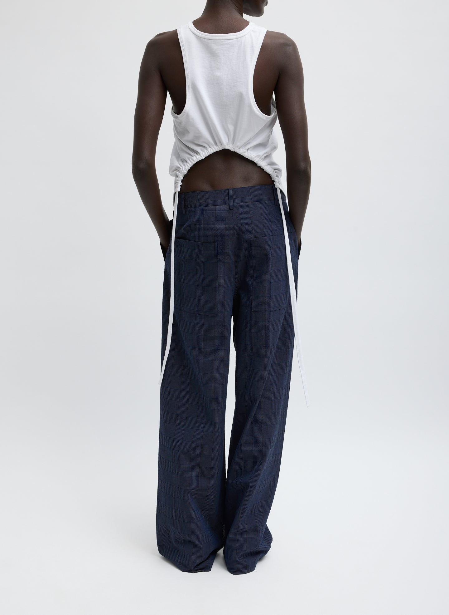 Tibi Menswear Crepon Stella Full Length Pant