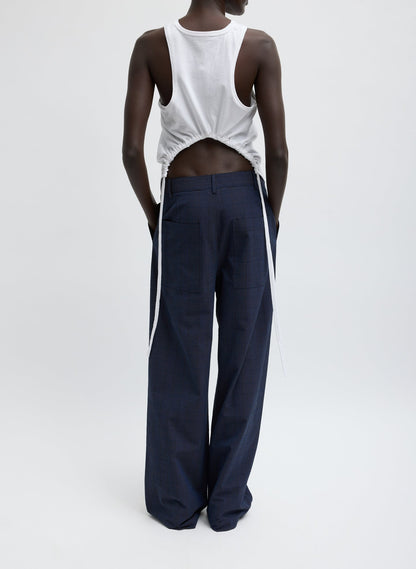 Tibi Menswear Crepon Stella Full Length Pant